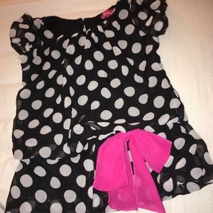 Pinky Polka Dot Toddler Dress